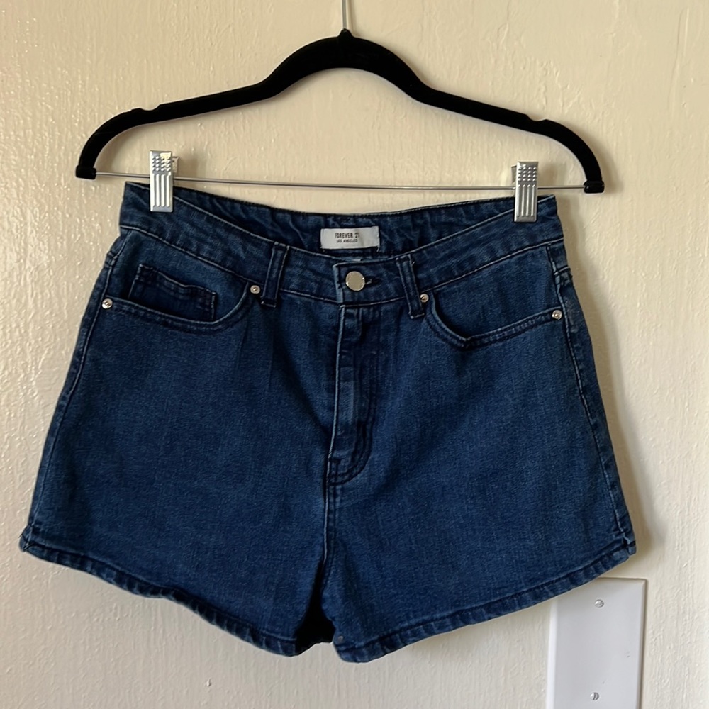 Forever 21 blue denim shorts
